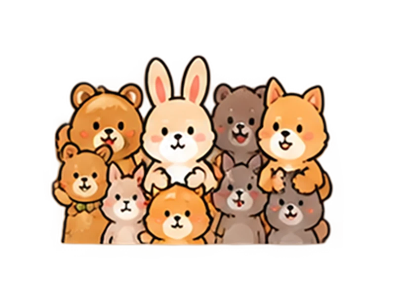 a crowd of