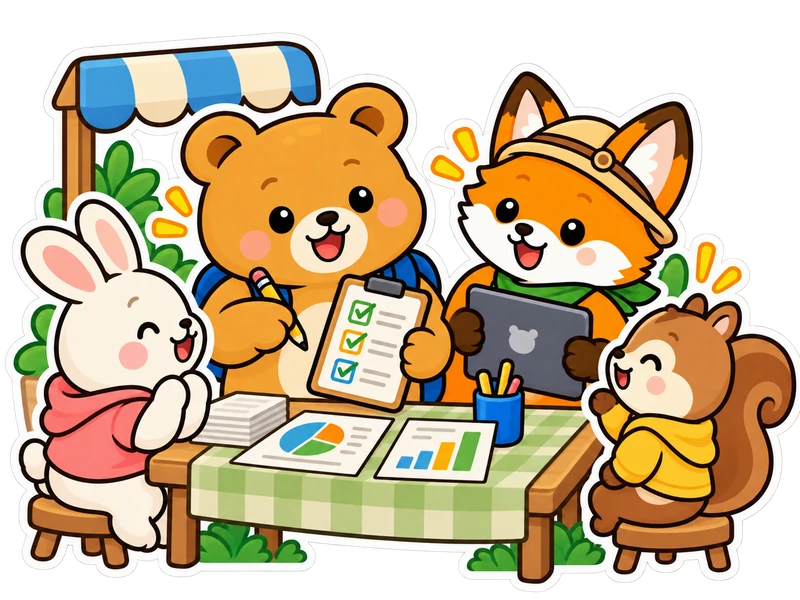 Bearry and Lexi collect daily data from community residents.