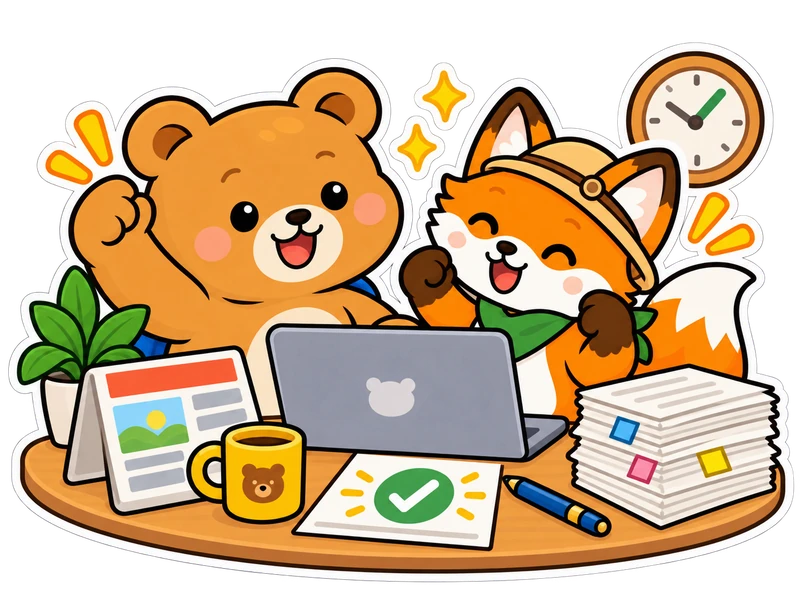 They read a simple news update and finish the report on time.