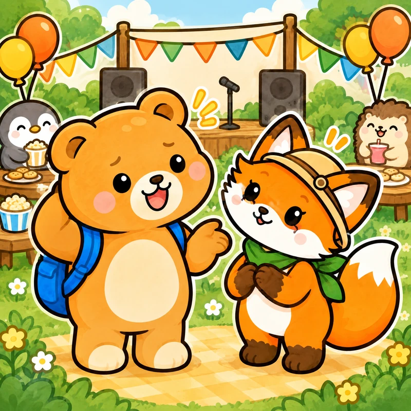 Bearry：We enjoyed at the party.