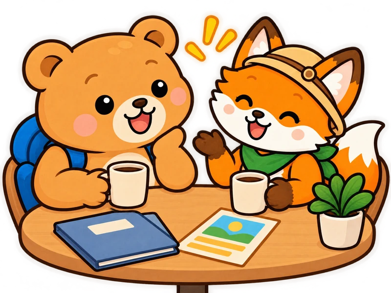 Bearry and Lexi talk after work about a weekend event.