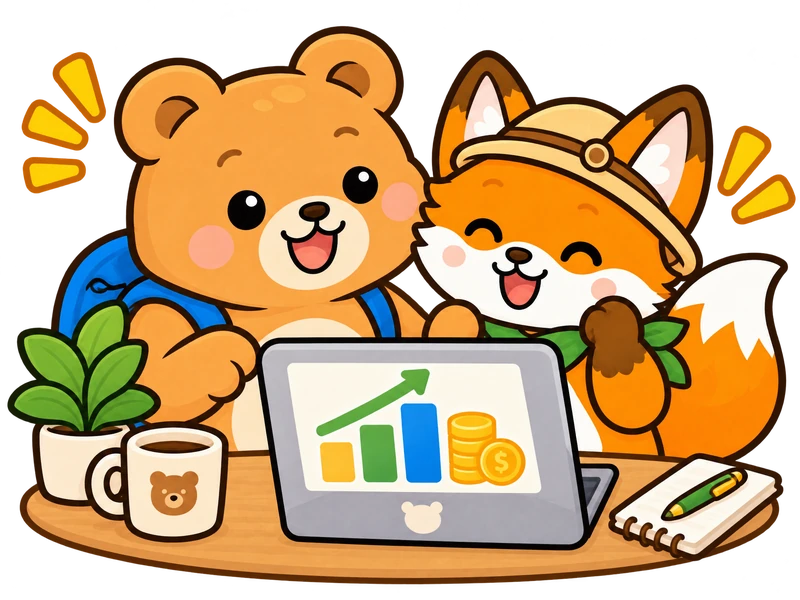 They read a short news update about company earnings.