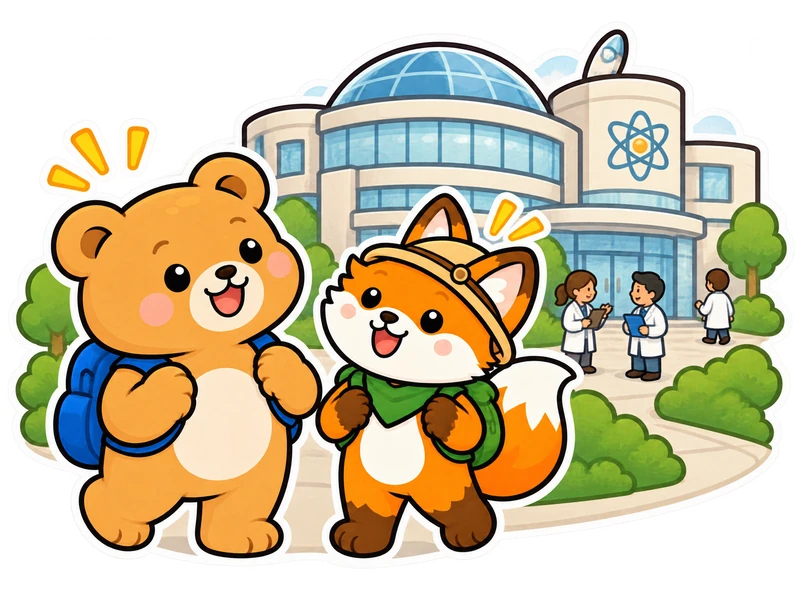 Bearry and Lexi arrive at a new science facility.