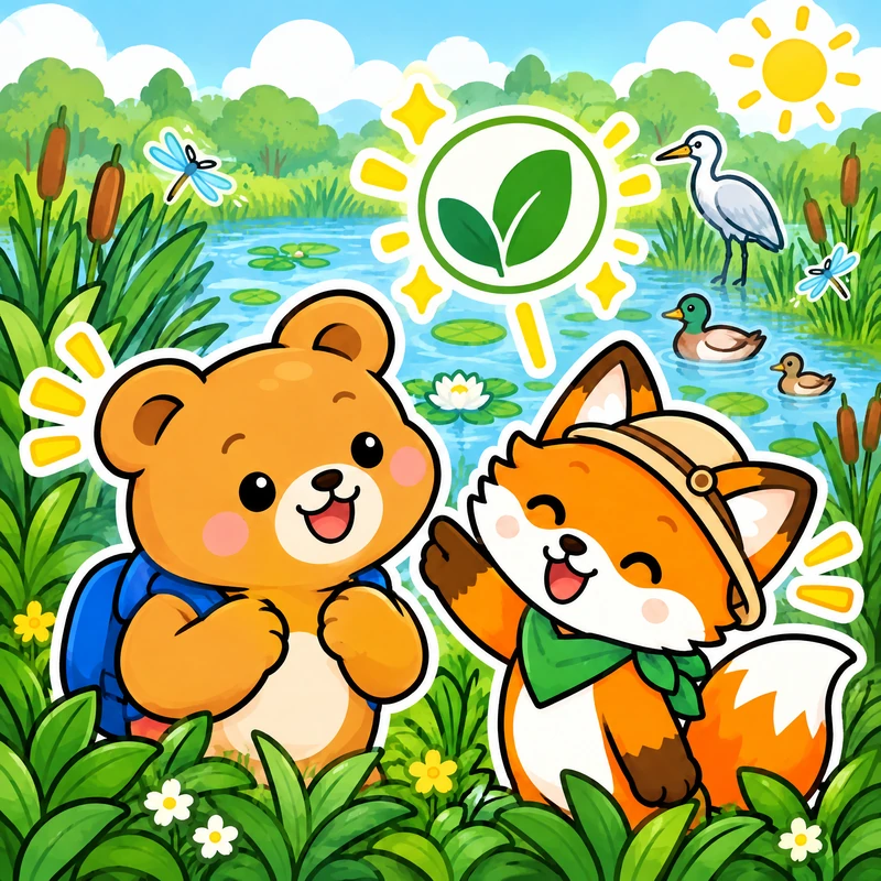 Lexi:Say: The wetland seems healthy. Use the adjective healthy after seems.