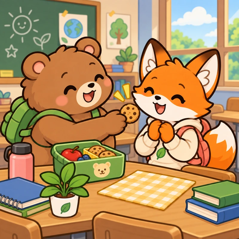 Bearry：I bought a snack for Lexi.